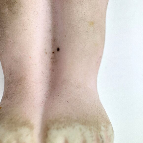 Bisque Vtg Porcelain Doll Pink Bow & Painted Face Made In Japan 6 Inches - Picture 11 of 11